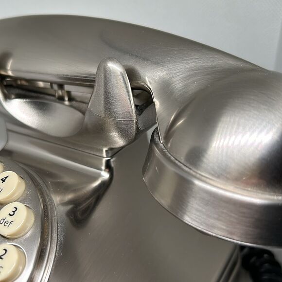 Pottery Barn Grand Classic Desk Phone- Brushed Chrome - Picture 3 of 7